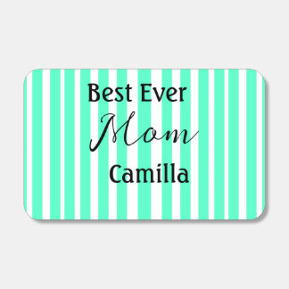 Best ever mom green stripped pattern pastel neon  matchboxes