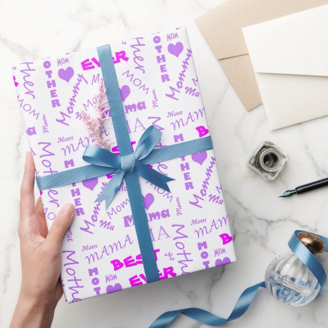 Best Ever Mom Mother's Day Wrapping Paper (Gifting)