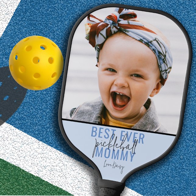 Best Ever Pickleball Mommy Photo Pickleball Paddle (Creator Uploaded)