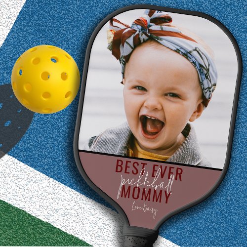 Best Ever Pickleball Mommy Photo Pickleball Paddle