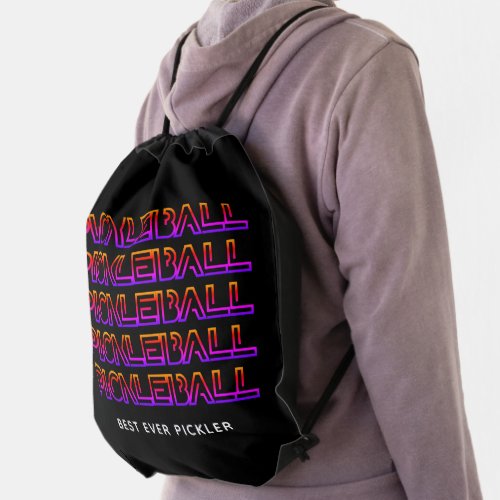 Best Ever Pickler PICKLEBALL Drawstring Bag