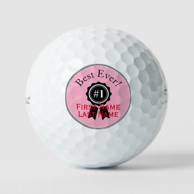 Best Ever Pink Titleist Golf Balls HAMbWG (Front)
