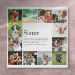 Best Ever Sister Definition 12 Photo Modern Faux Canvas Print<br><div class="desc">Personalize with 12 favourite photos and personalized text for your special sister to create a unique gift. A perfect way to show her how amazing she is every day. Designed by Thisisnotme©</div>