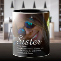Best Ever Sister Definition Chic Script Photo