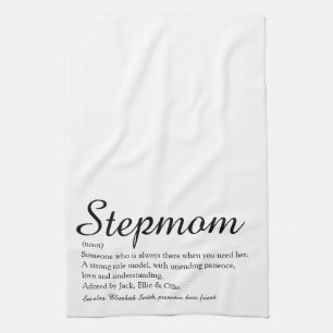 Best Ever Stepmom, Stepmother Definition Script Kitchen Towel