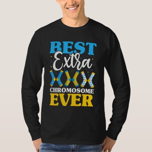 Best Extra Chromosome Ever  Down Syndrome Kids Soc T_Shirt