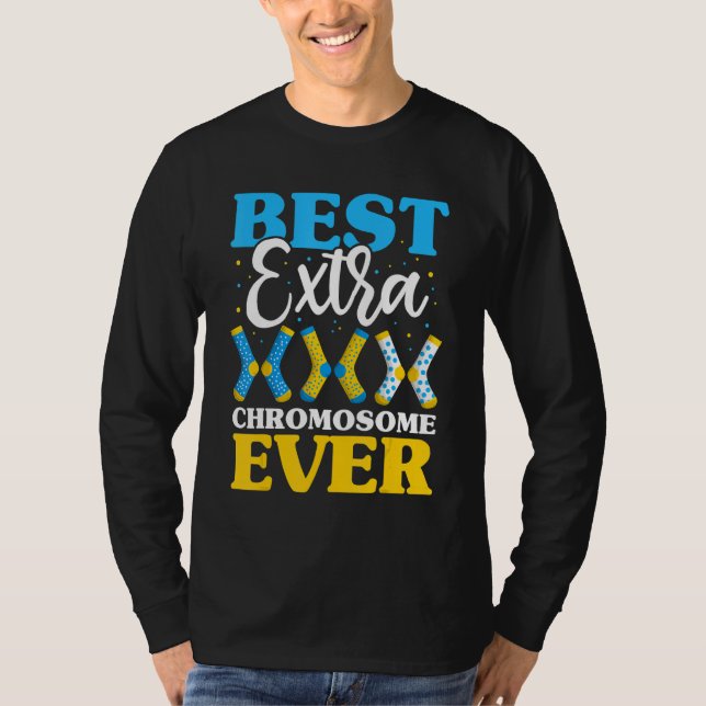 Best Extra Chromosome Ever  Down Syndrome Kids Soc T-Shirt (Front)