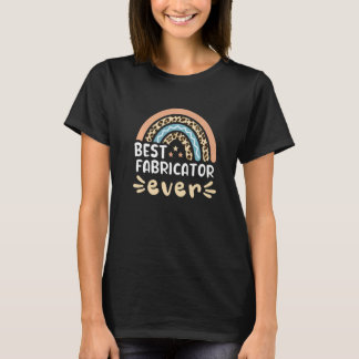 Best Fabricator Ever Leopard Rainbow Mom   T-Shirt