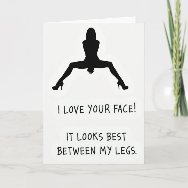 Best Face Between My Legs Card (Front)