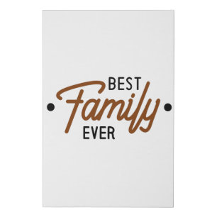 Best Family Ever Faux Canvas Print