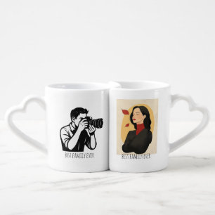 Best Family Ever Lovers Mug Set or hot chocolate