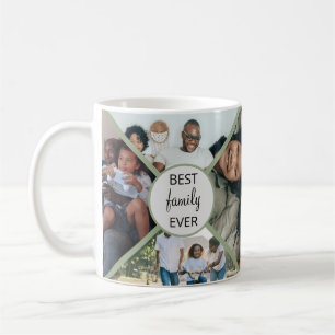 Best family ever personalized photo collage Mug
