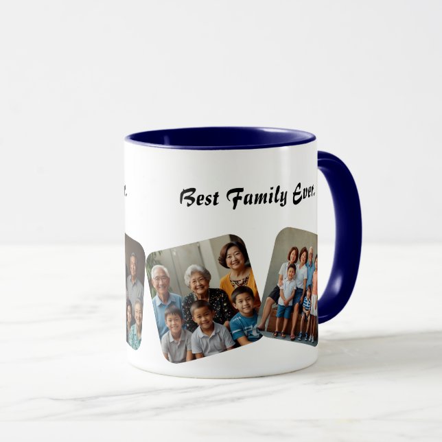 Best Family Ever Personalized Photo Mug (Front Right)