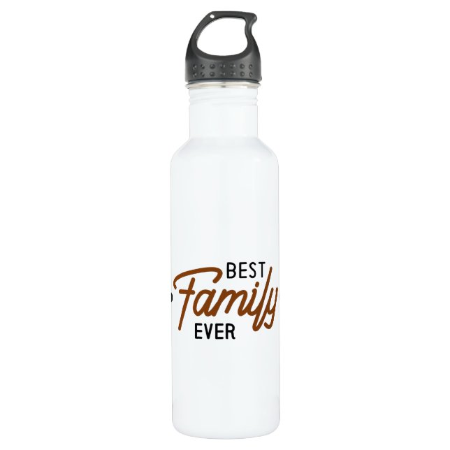 Best Family Ever Stainless Steel Water Bottle (Front)
