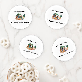 Best Family Time on a set of four  Coaster Set