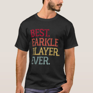 Best Farkle Player Ever Vintage Farkle Dice Game M T-Shirt
