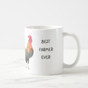 Best Farmer Ever Rooster Chicken Barn farm  Coffee Mug