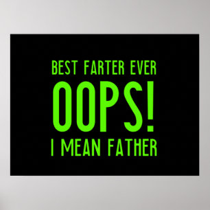 Best farter ever funny fathers day gift for dad fa poster