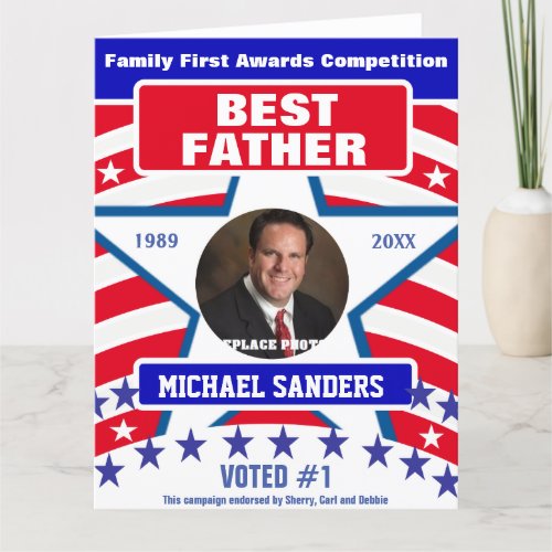 Best Father Award Card