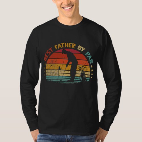 Best Father By Par Fathers Day Golf Lover  T_Shirt
