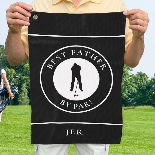 Best Father By Par Golfer Custom Modern Sports Top Golf Towel