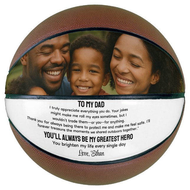 Best Father Ever Basketball – Personalized Father (Front)