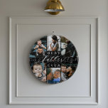 Best Father Ever | Father's Day 6 Photo Collage Dart Board<br><div class="desc">Celebrate your dad with our Best Father Ever Photo Collage Dartboard. Perfect for Father’s Day or any special occasion, this personalized dartboard features a 6-photo collage to showcase your favorite family memories. The phrase "Best Father Ever" is styled in elegant black script with classic serif accents for a modern, heartfelt...</div>
