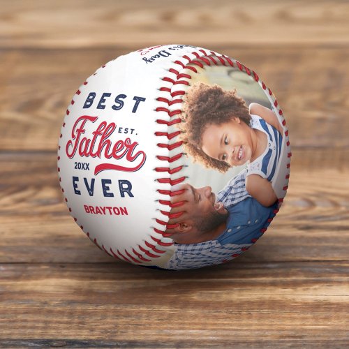 Best Father Ever  Fathers Day Photos  Monogram Baseball