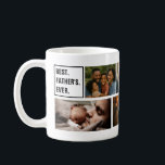 Best Father Ever Photo Collage and Custom Text Coffee Mug<br><div class="desc">Start Dad’s day with love and memories using this Best Father Ever personalized photo collage mug! Add your favorite family photos and a custom message to create a one-of-a-kind coffee cup he’ll cherish every morning. Perfect for Father’s Day, birthdays, or just because, this durable ceramic mug blends practicality with heartfelt...</div>