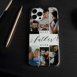 Best Father Ever Script Father's Day Photo Collage Case-Mate iPhone 14 Case<br><div class="desc">Send your father a beautiful personalized Father's Day gift that he'll cherish forever. Special personalized Father's Day family photo collage phone case to display your special family photos and memories. Our design features a simple 6-photo collage grid design with "Best Father Ever" designed in a beautiful handwritten black script style...</div>