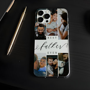 Best Father Ever Script Father's Day Photo Collage Case-Mate iPhone 14 Case