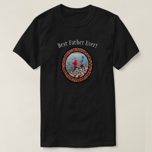 Best Father Family Photo  Custom T_Shirt