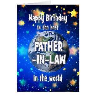Best Father in Law In The World Birthday Cards