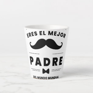 Best Father In The World Mustache Bowtie Latte Cof Mug