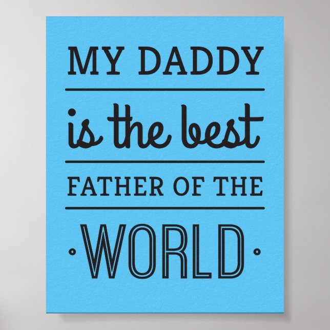 Best Father of The World Poster (Front)