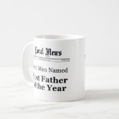 Best Father Of The Year Newspaper Front Mug (Front Left)