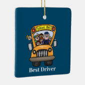 Best Female School Bus Driver Ornament (Right)
