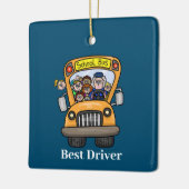 Best Female School Bus Driver Ornament (Left)