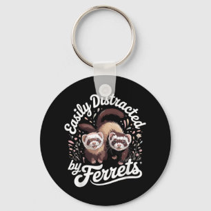 Best Ferret Art For Men Women Kids Ferret Lovers F Keychain