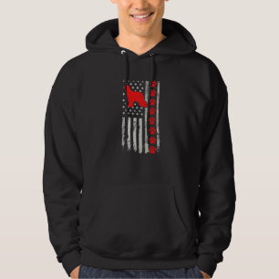 Best Firefighter Afador Mom Dad Ever Us Flag Dog P Hoodie