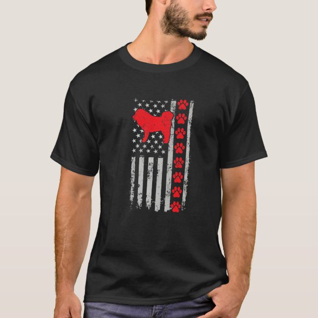 Best Firefighter Do Khyi Mom Dad Ever Us Flag Dog  T-Shirt (Front)