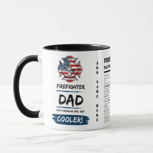 BEST FIREFIGHTER GIFTS FOR DAD RETIREMENT BIRTHDAY MUG