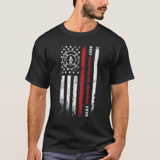 Best Firefighter Grandma Ever Fireman Grandmother T-Shirt