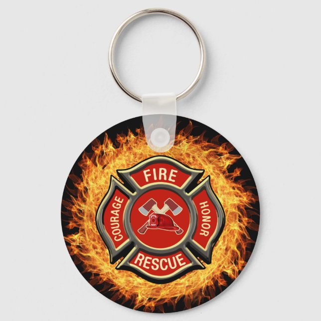Best Firefighter Theme Keychains (Front)