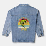 Best Fish Dad Ever Goldfish For Fish Keepers  Denim Jacket