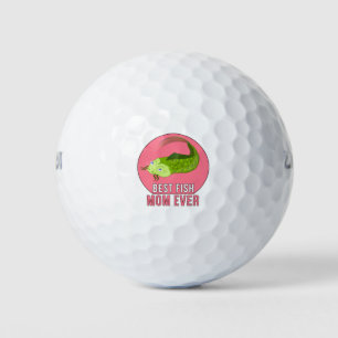 Best Fish Mom Ever Golf Balls