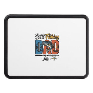 Best Fishing Dad Vintage Engraving Shirt Design_1 Hitch Cover