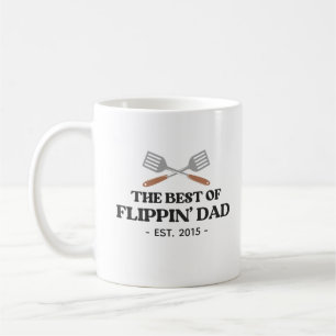 Best Flippin Dad Spatula Funny Retro Coffee Mug