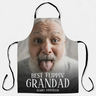 Best 'Flippin' Grandad Photo   Name Apron