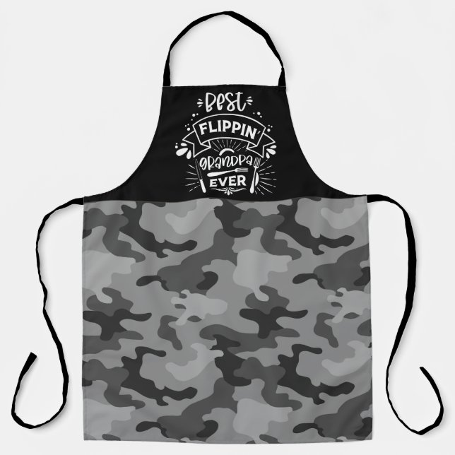 Best Flippin' Grandpa All Over Print Apron (Front)